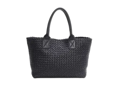 Bottega Veneta Cabat Intrecciato leather Tote Bag "Black"