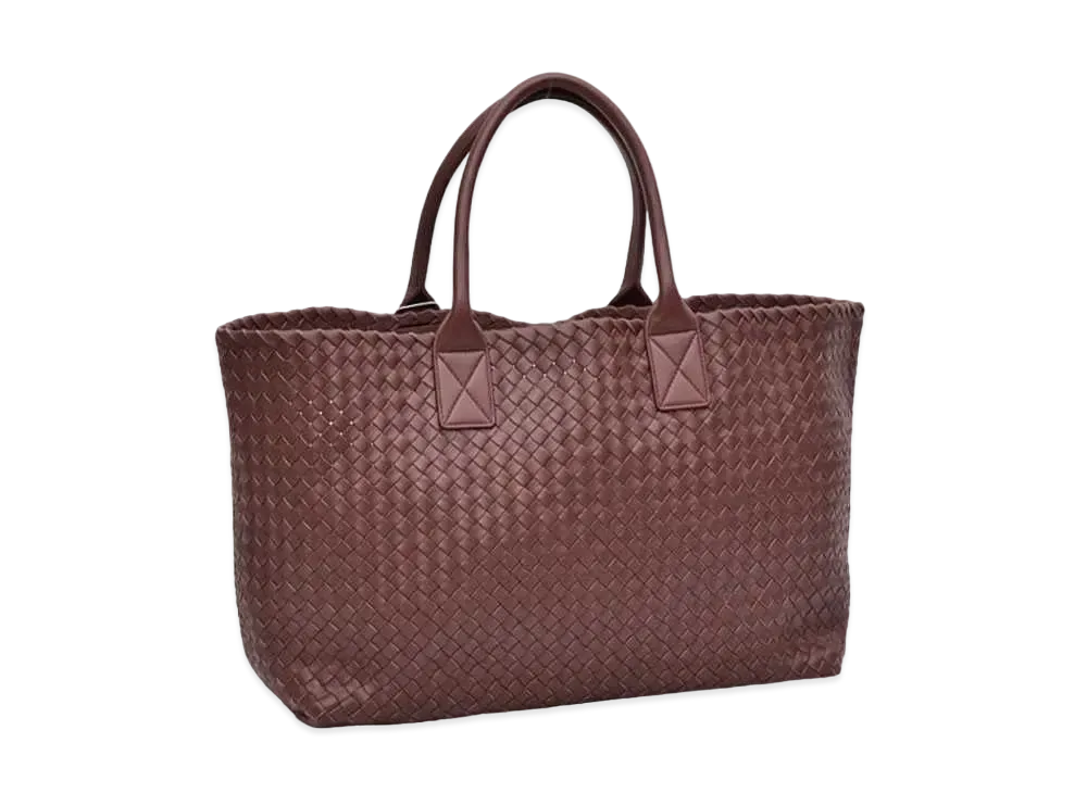 Bottega Veneta Cabat Intrecciato leather Tote Bag "Brown"