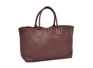 Bottega Veneta Cabat Intrecciato leather Tote Bag "Brown"
