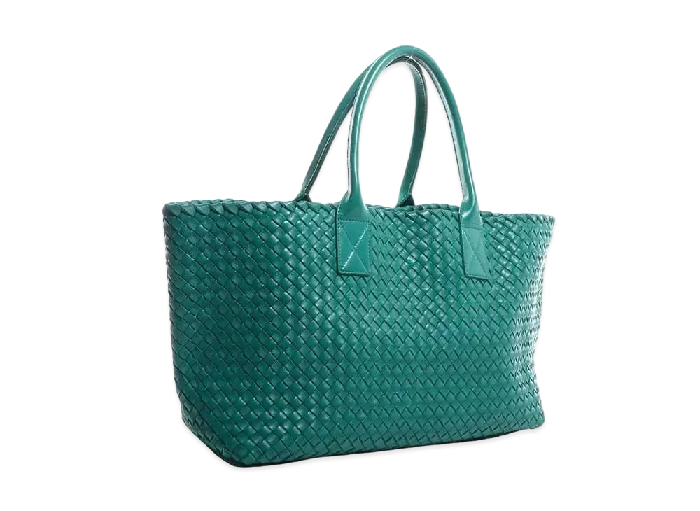 Bottega Veneta Cabat Intrecciato leather Tote Bag "Green"