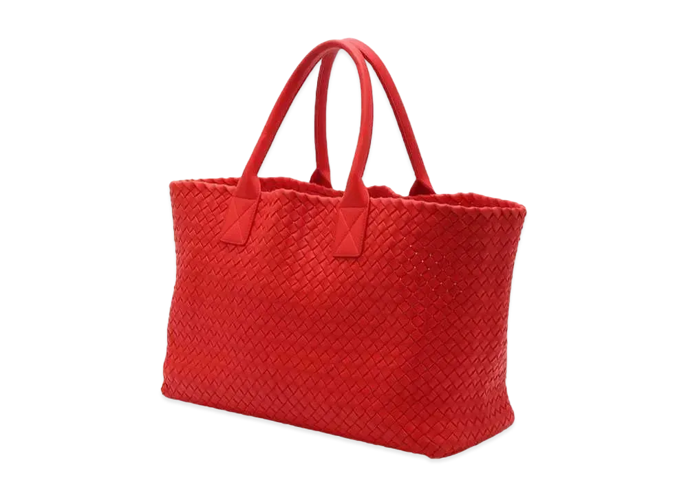 Bottega Veneta Cabat Intrecciato leather Tote Bag "Red"