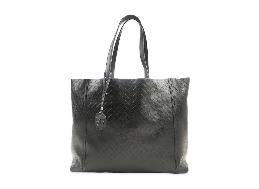 Bottega Veneta Intreccio Mirage leather Tote Bag "Black"