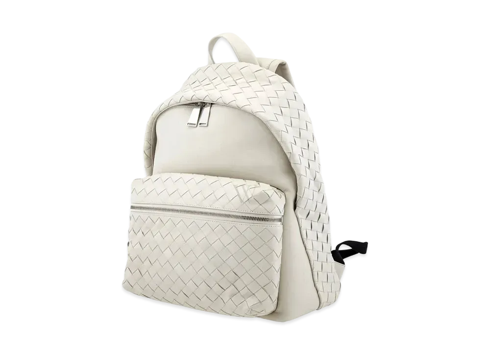 Bottega Veneta Intrecciato leather Backpack "White"