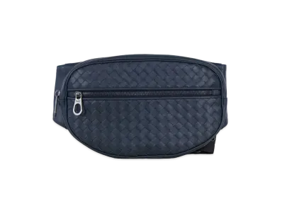 Bottega Veneta Intrecciato leather Belt Bag Navy