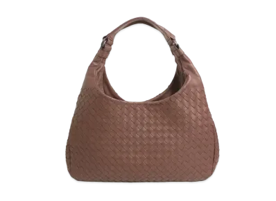 Bottega Veneta Campana Intrecciato leather shoulder Bag "Brown"