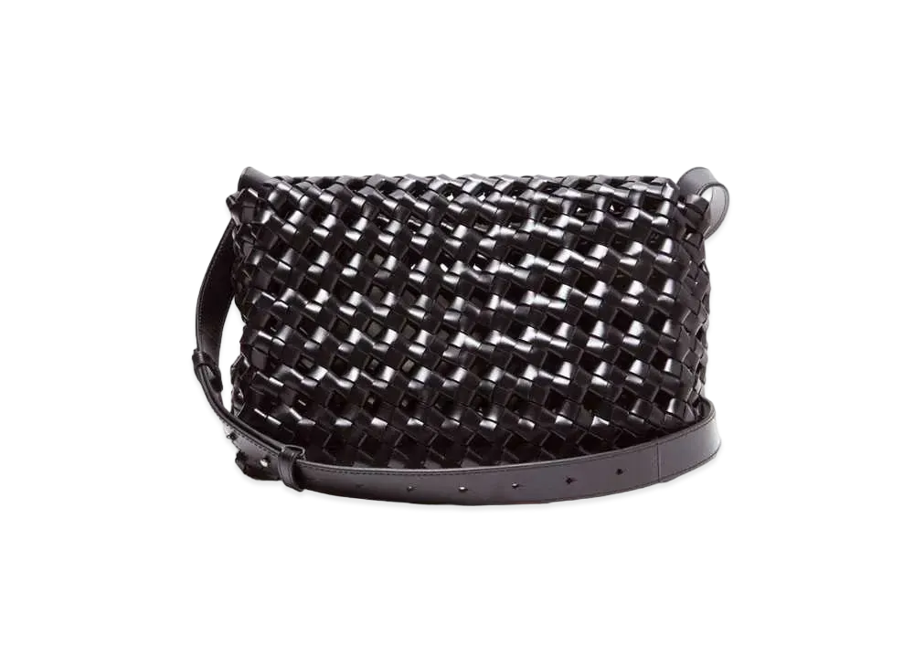 Bottega Veneta BV Window Intrecciato leather shoulder Bag "Black"