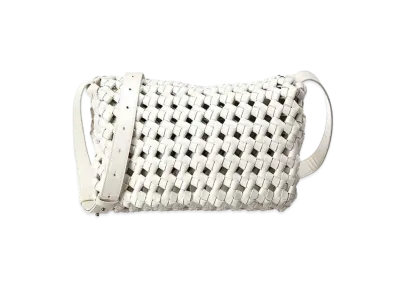 Bottega Veneta BV Window Intrecciato leather shoulder Bag "White"