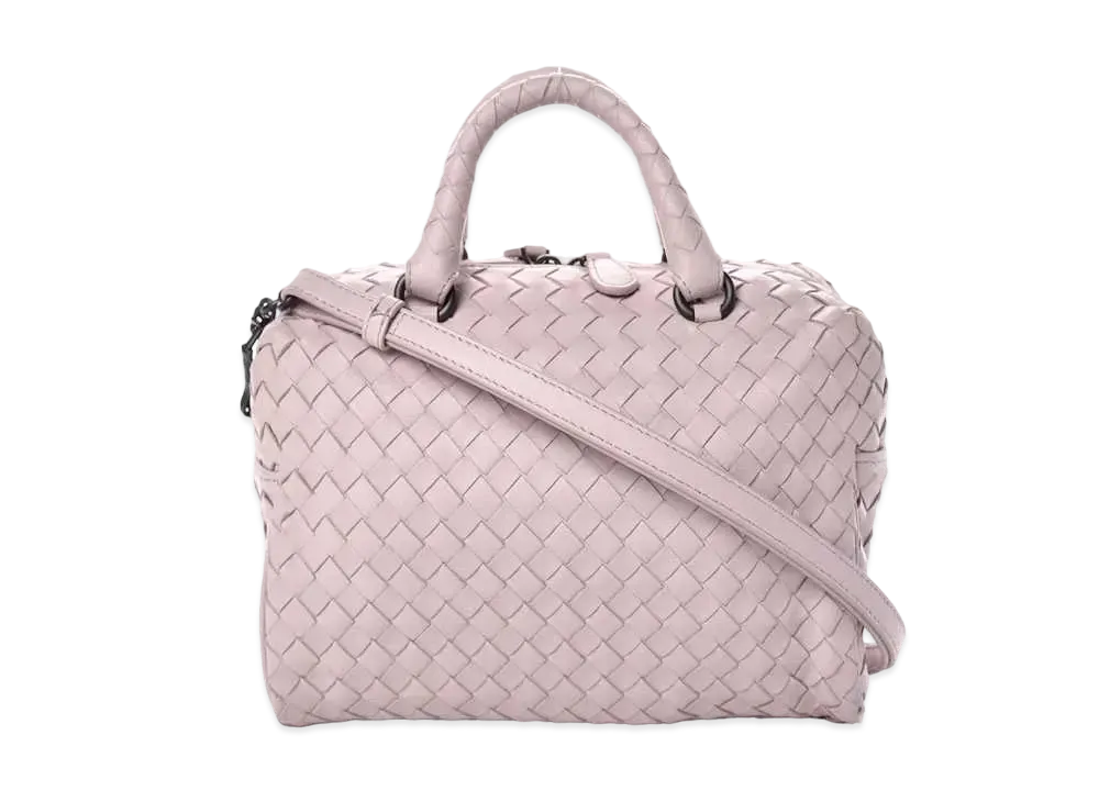 Bottega Veneta Intrecciato leather 2WAY Boston Bag "Pink"