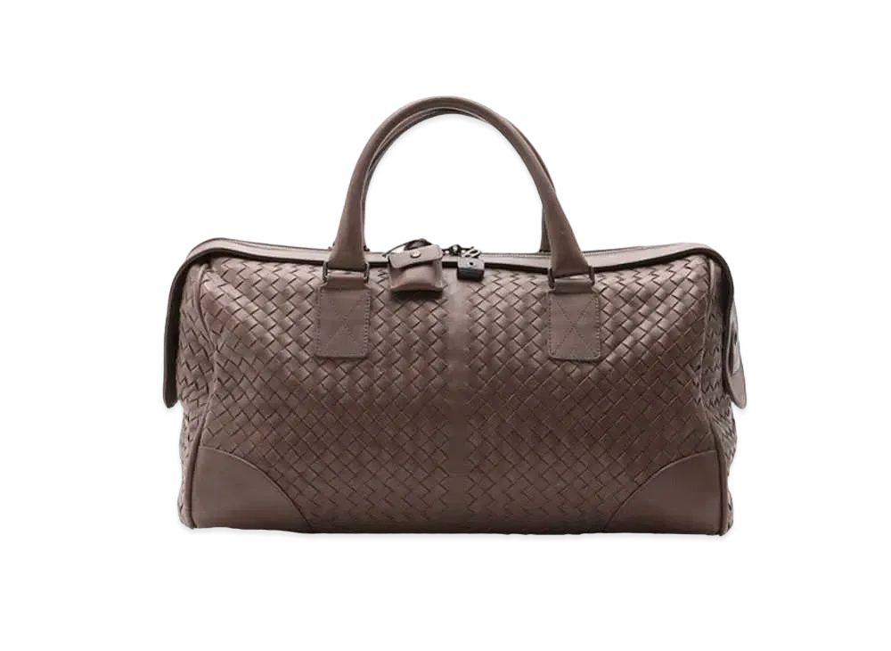 Bottega Veneta Intrecciato leather 2WAY Boston Bag "Brown"