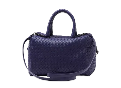 Bottega Veneta Intrecciato leather 2WAY Boston Bag "Blue"