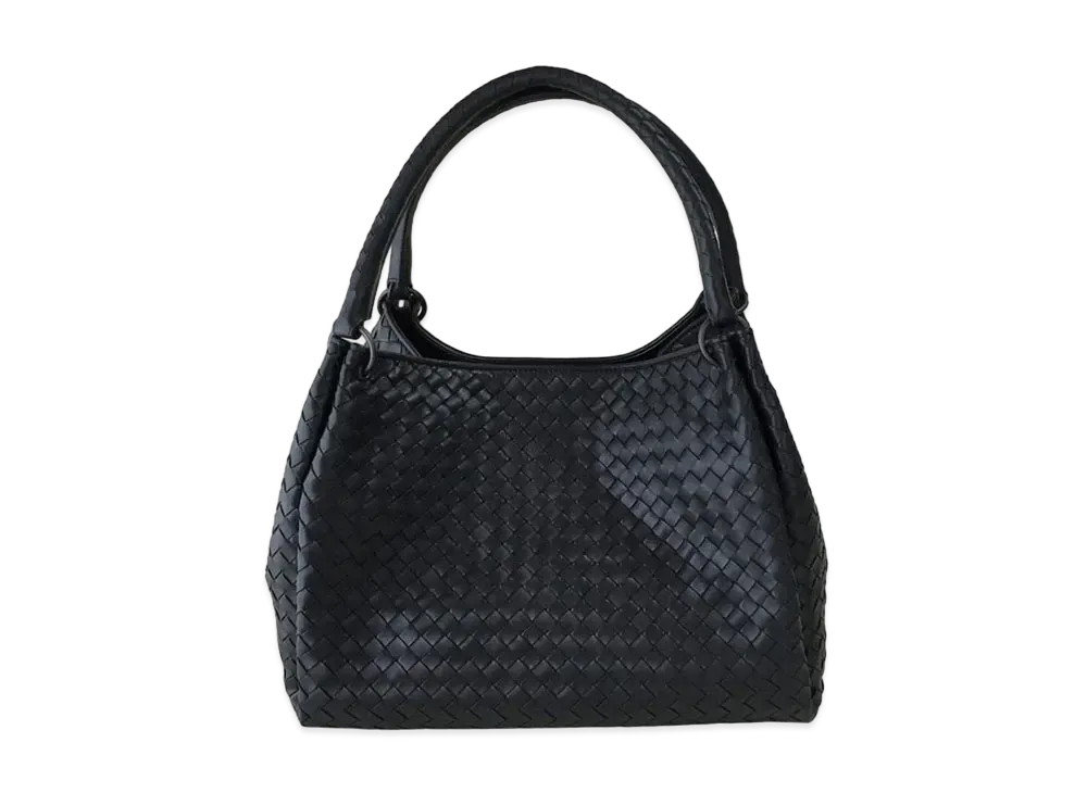 Bottega Veneta Carachute Intrecciato leather Tote Bag "Black"