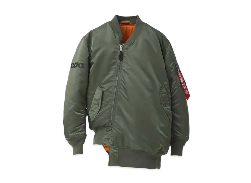 Comme des Garçons ALPHA BIAS MA-1 JACKET "Khaki"