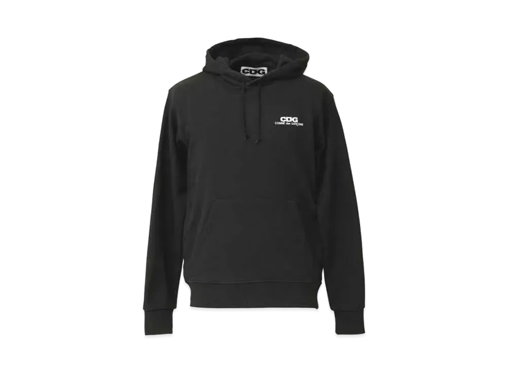 Comme des Garçons SMALL LOGO HOODED SWEATSHIRT "Black"