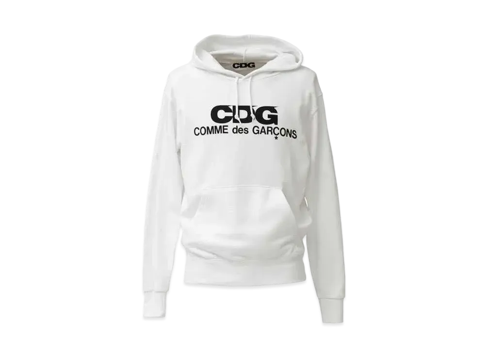 Comme des Garçons HOODED SWEATSHIRT "White"