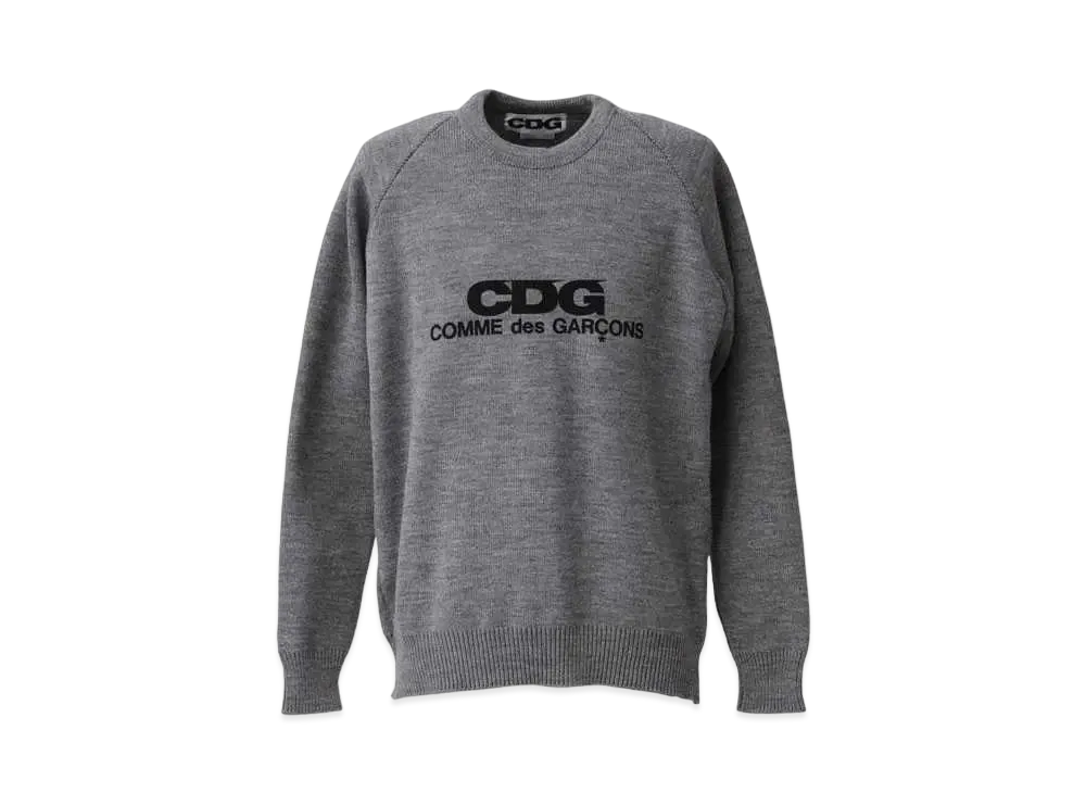 Comme des Garçons LOCHAVEN of SCOTLAND ROUND NECK SCHOOL PULLOVER "Grey"