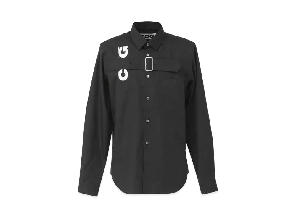 Comme des Garçons BUCKLE HARNESS SHIRT "Black"