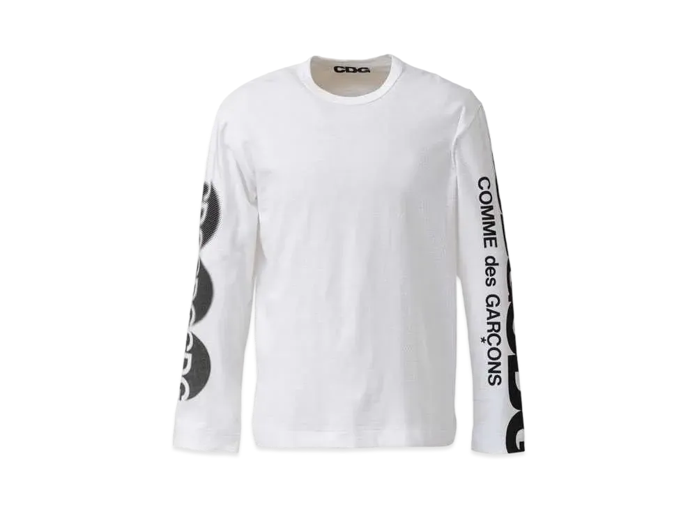Comme des Garçons LONG SLEEVE T-SHIRT2 "White"