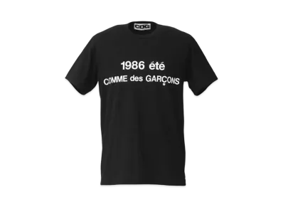 夏セール!COMME des GARÇONS1986 été Tee 黒 新品M Comme des Garçons 1986 COMME des GARCONS T-SHIRT