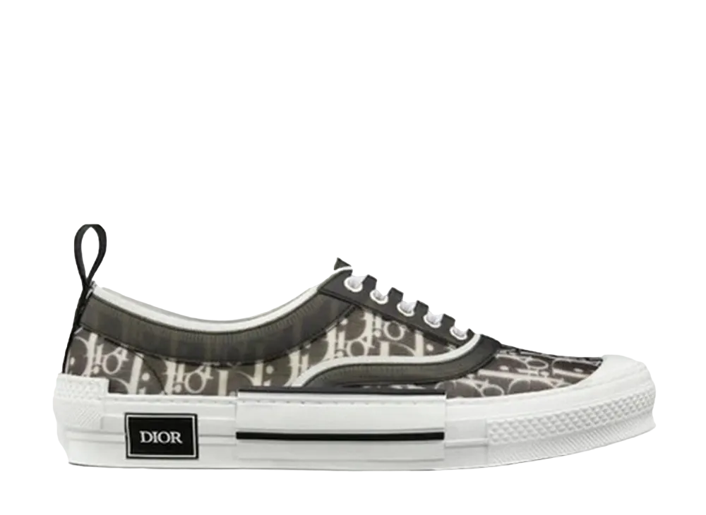 Dior B23 Low Top Sneaker Dior Oblique Canvas "Black"