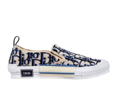 Dior B23 Slip On Sneaker Dior Oblique Tapestry "Blue"
