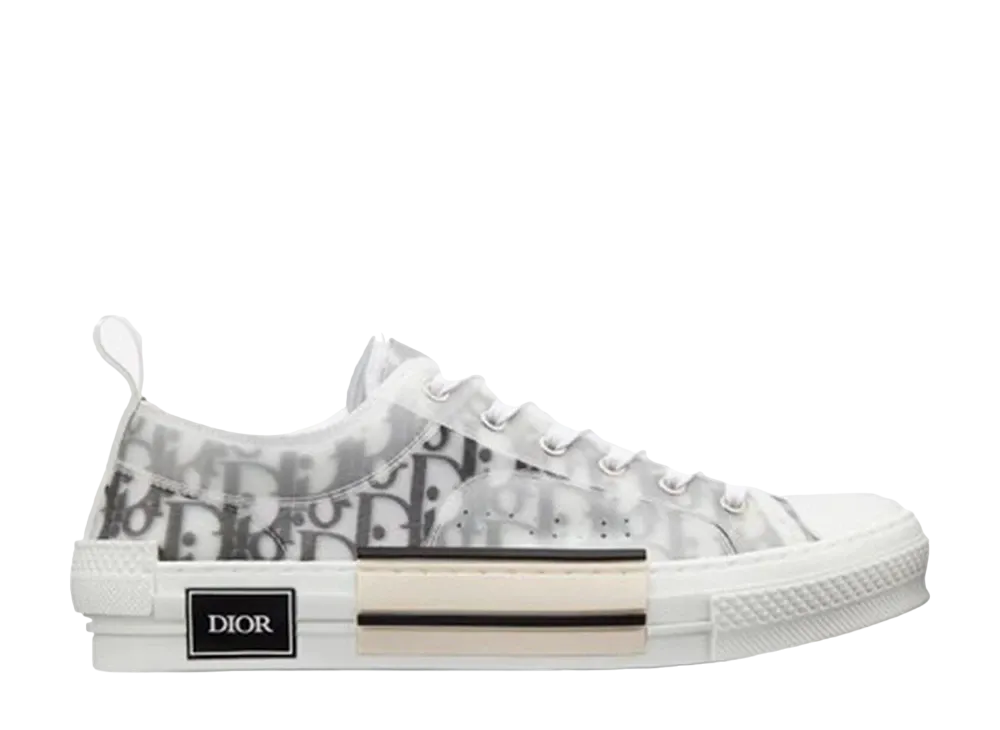 ディオール B23 ロー トップ スニーカー ディオール オブリーク キャンバス "ホワイト"