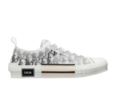 Dior B23 Low Top Sneaker Dior Oblique Canvas "White"