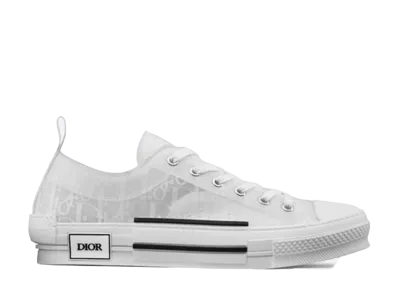 Dior B23 Low Top Sneaker Dior Oblique Canvas "White"