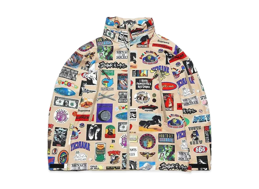Supreme GORE-TEX Stickers Shell Jacket "Tan"