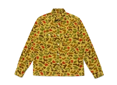 HUMAN MADE DUCK CAMO FLANNEL SHIRT "Olive"