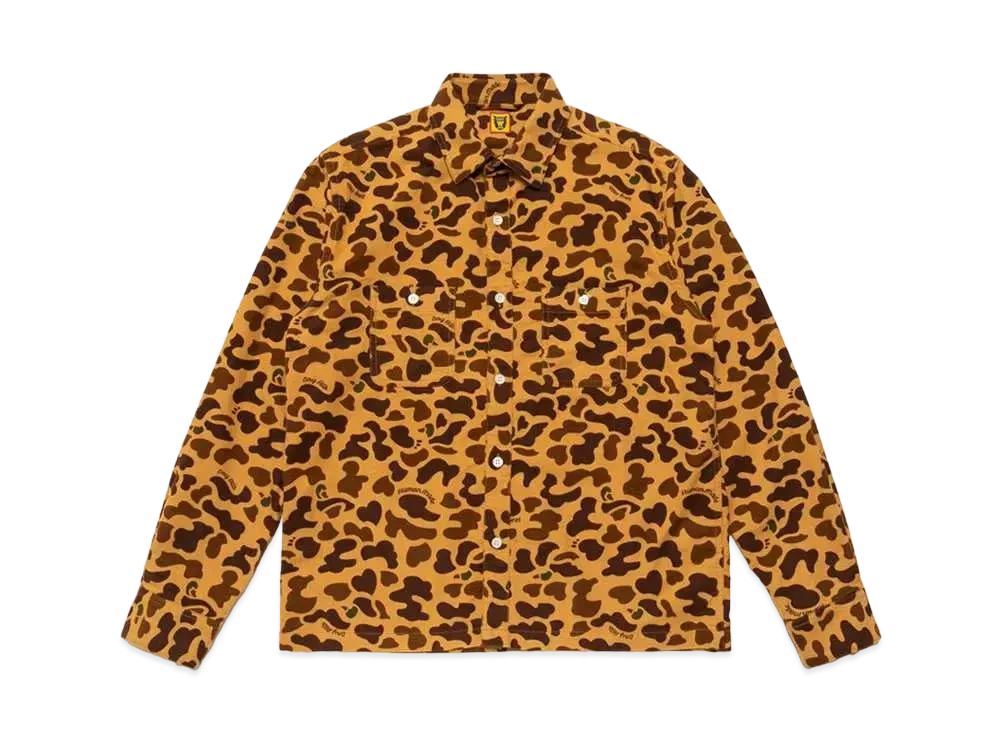 HUMAN MADE DUCK CAMO FLANNEL SHIRT "Brown"