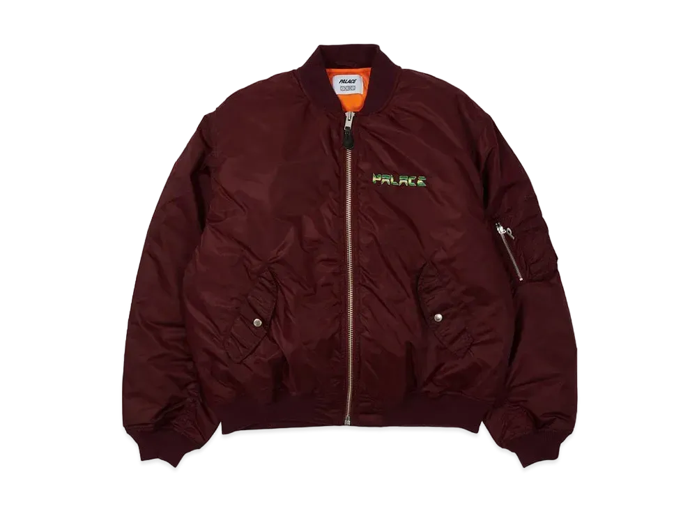 PALACE PEZ PEZMAN MA1 JACKET "Burgundy"
