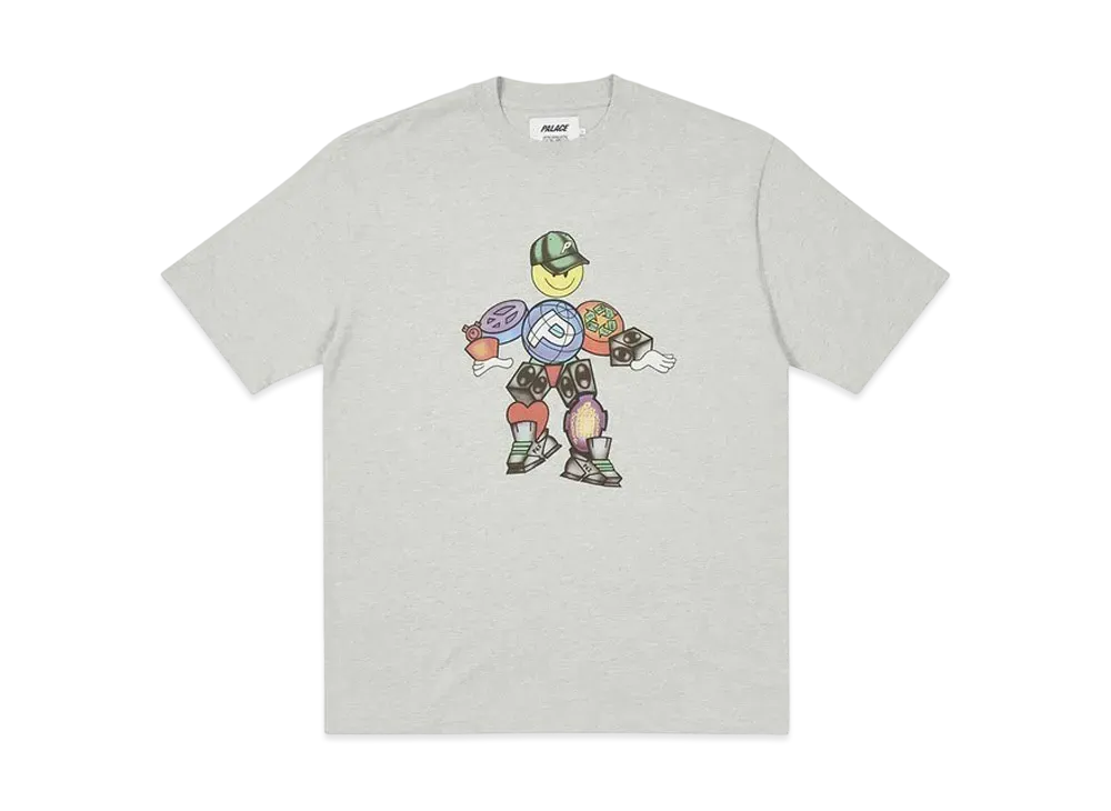 PALACE PEZ PEZMAN T-SHIRT "Grey Marl"