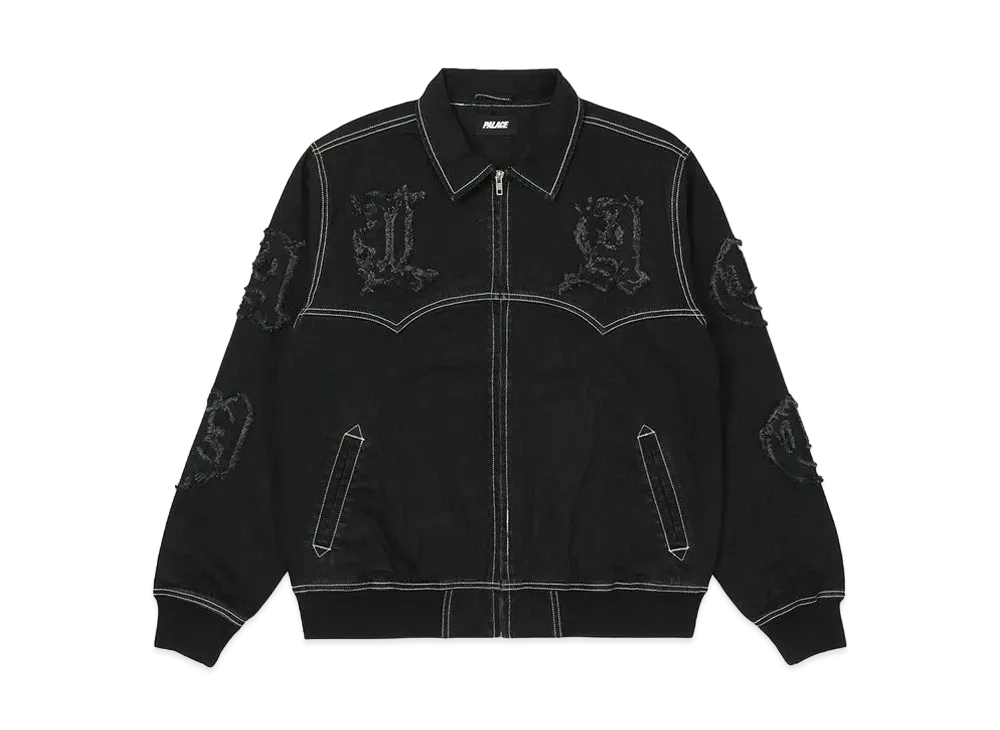 PALACE LIQUE DENIM JACKET "Black"