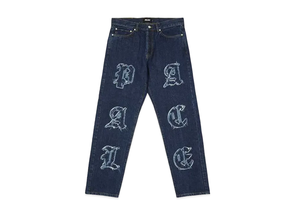 PALACE LIQUE DENIM JEAN "Mid Stone Wash"