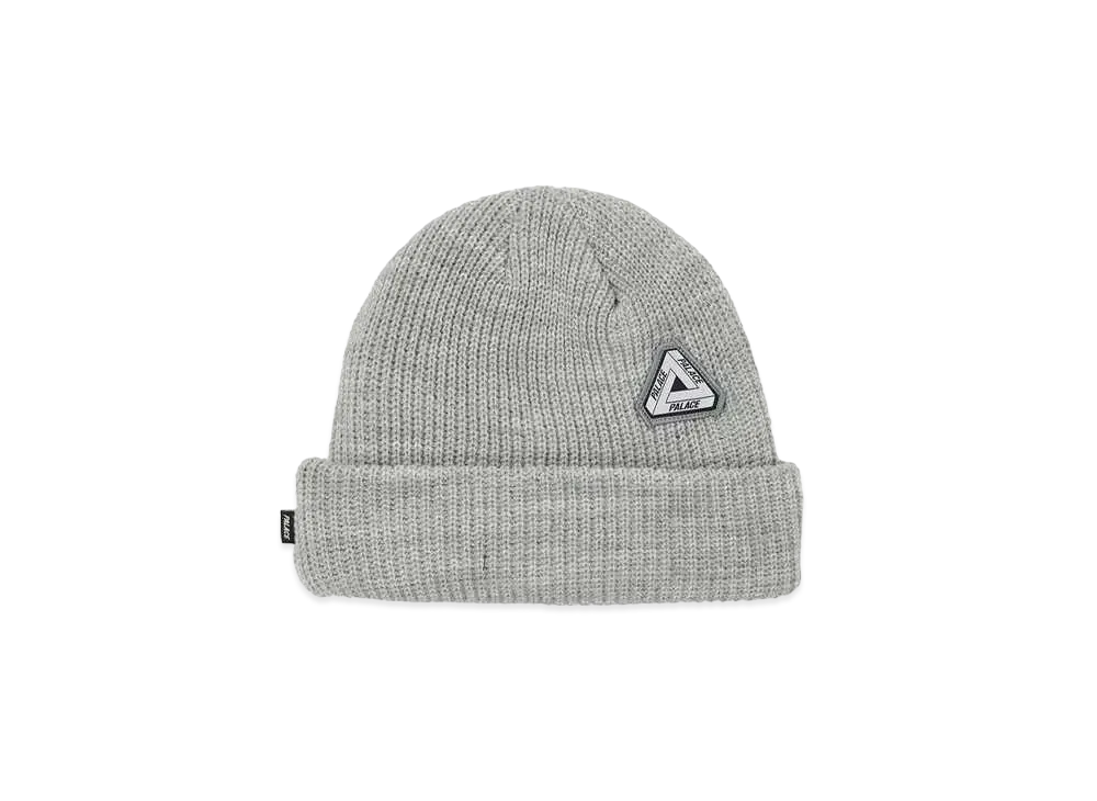 PALACE HEAD TOP BEANIE "Light Grey Marl"