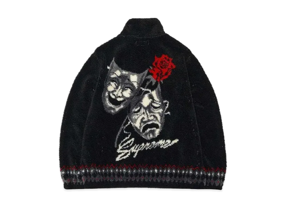 Supreme Drama Mask Fleece Jacket "Black"