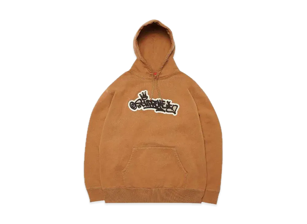 Supreme Handstyle Hooded Sweatshirt "Brown"