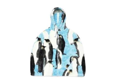 Supreme Penguins Hooded Fleece Jacket "Blue"
