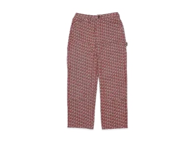 Supreme Monogram Double Knee Denim Painter Pant "Red"