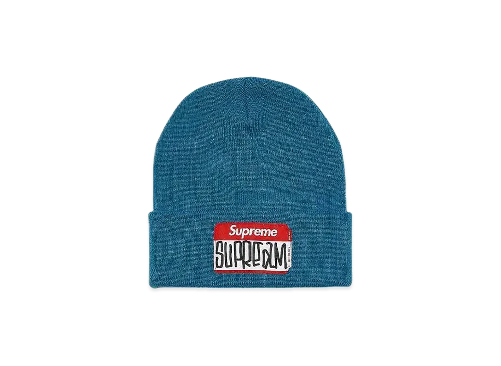 Supreme Gonz Nametag Beanie "Teal"