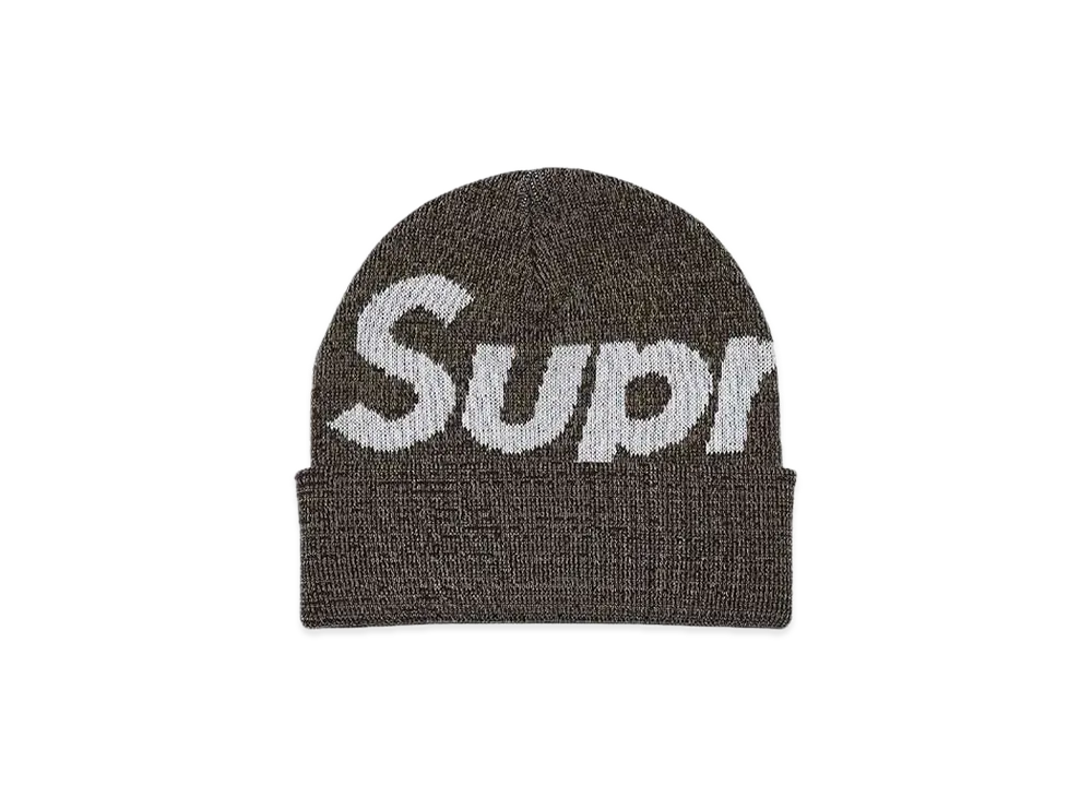 Supreme Big Logo Beanie "Brown Static"