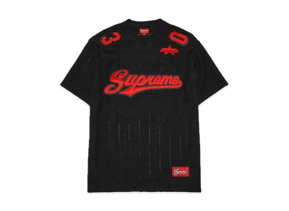 Supreme Mesh Stripe Football Jersey 