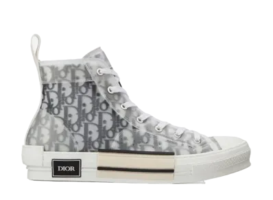 Dior B23 High Top Sneaker Dior Oblique Canvas "Clear"