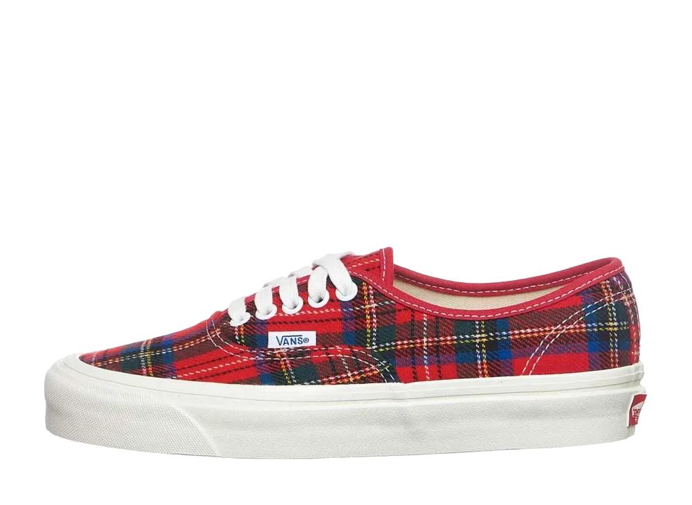Pendleton × Vans Anaheim Factory Collection Authentic 44 DX "Red"