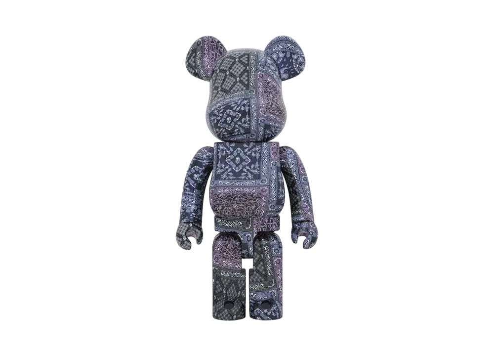 Bearbrick BAPE®︎ BLACK BANDANA 1000%