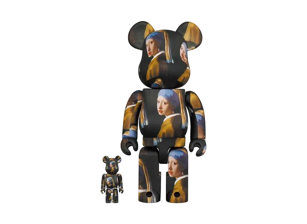 Bearbrick Johannes Vermeer「Girl with a Pearl Earring」100% & 400%