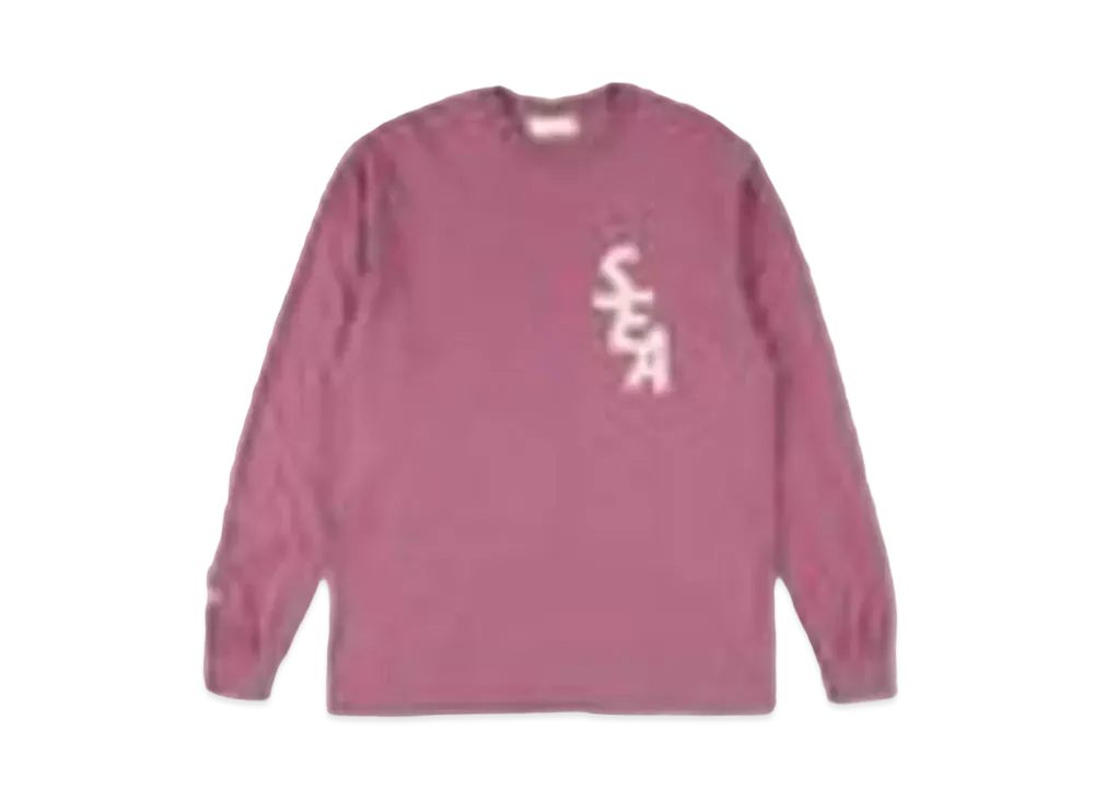 WIND AND SEA S-Dye L/S T-Shirt "Berry/Ivory"
