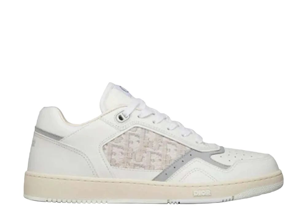 ディオール B27 ロートップ スニーカー ディオール オブリーク ジャカード "ホワイト"