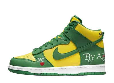 シュプリーム × ナイキ SB ダンク ハイ バイ エニー ミーンズ "ブラジル"