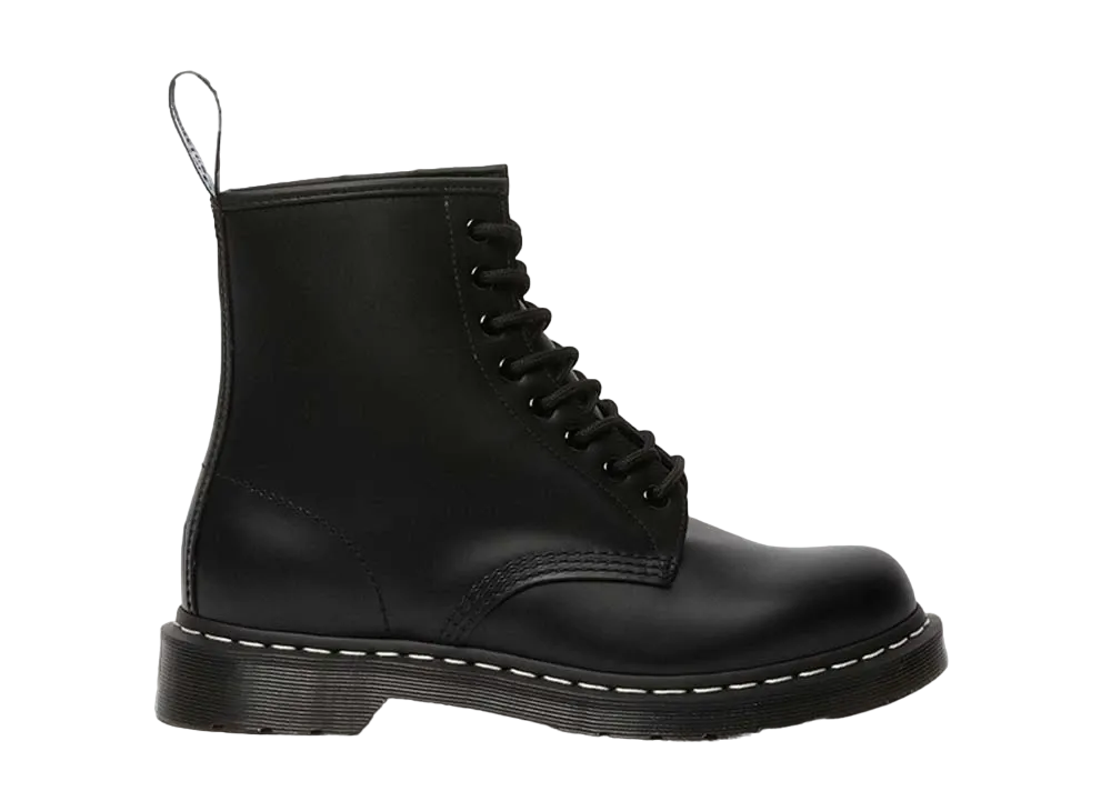 Dr.Martens 1460 White Stitch 8 Hall Boots "Black"
